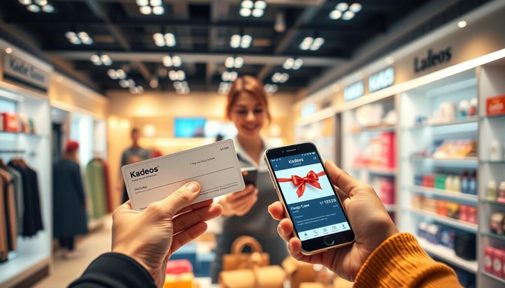 utilisation chèque Kadéos en magasin